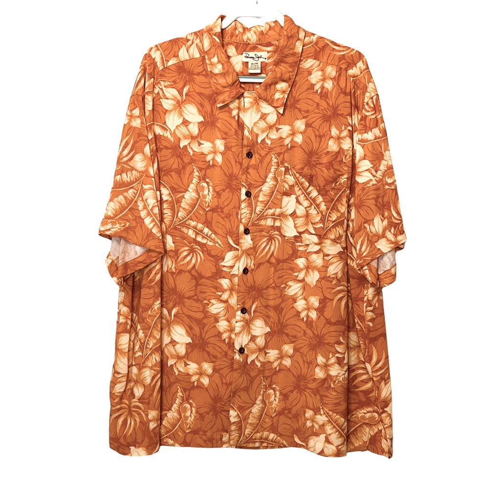 Panama Jack Orange Hawaiian Shirt  3XL